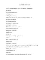 Đáp án 141 câu trắc nghiệm môn EL08 Luật Hiến pháp EHOU