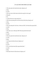 Đáp án 253 câu trắc nghiệm môn EL06 Lý luận Nhà nước và pháp luật EHOU