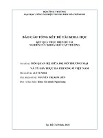 Mối quan hệ giữa độ mở thương mại và tỷ giá thực đa phương ở việt nam báo cáo tổng kết đề tài nghiên cứu khoa học cấp trường
