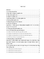 Luận án tiến sĩ ngôn ngữ hoc  đối chiếu phương tiện rào đón trong văn bản khoa học tiếng việt và tiếng anh