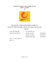 Bài tập lớn  thiết kế hệ thống cơ điện tử tên chủ đề thiết kế sản phẩm cơ điện tử con lắc ngược 1 bậc tự do kiểu tịnh tiến