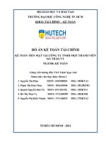 Kế toán tiền mặt tại công ty tnhh một thành viên hà thảo vy
