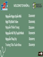 Nhóm 4 báo cáo giữa kì nguyên lí marketing