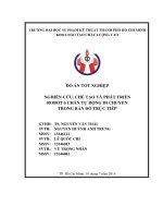 Đồ án tốt nghiệp công nghệ kỹ thuật cơ điện tử nghiên cứu, chế tạo và phát triển robot 6 chân tự động di chuyển trong bản đồ trực tiếp