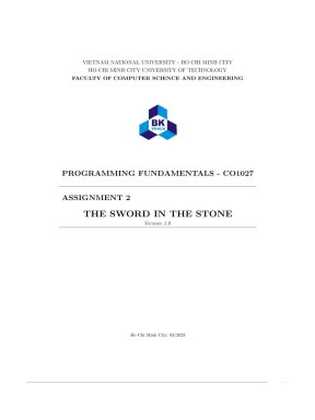(Tiểu luận) programming fundamentals co1027 assignment 2 the sword in ...