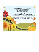 (Tiểu luận) đề tài hoàn thiện công tác kế toán tiền lương và các khoản tríchtheo lương tại công ty cổ phầnxây dựng và thương mại lê đại