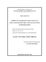 Nghiên cứu giải pháp kỹ thuật nâng cao chất lượng bê tông nhựa nóng đang sử dụng ở tỉnh khánh hòa luận văn thạc sỹ chuyên ngành kỹ thuật xây dựng công trình giao thông