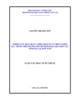 Nghiên cứu bản chất và biện pháp xử lý hiện tượng sụt, trượt trên đường hồ chí minh đoạn qua khu vực tỉnh gia lai, kon tum,luận văn thạc sĩ  chuyên ngành xây dựng đường ô tô và đường thành phố