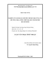 Nghiên cứu đánh giá chỉ tiêu mô đun độ cứng của bê tông nhựa nóng trên địa bàn thành phố hồ chí minh luận văn thạc sỹ chuyên ngành kỹ thuật xây dựng công trình giao thông