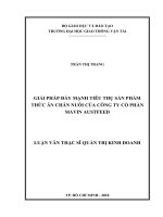 Giải pháp đẩy mạnh tiêu thụ sản phẩm thức ăn chăn nuôi của công ty cổ phần mavin austfeed luận văn thạc sĩ chuyên ngành quản trị kinh doanh