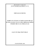 Nghiên cứu sử dụng cát nhân tạo để chế tạo bê tông xi măng tại các công trình giao thông tỉnh bến tre và các tỉnh lân cận luận văn thạc sĩ chuyên ngành xây dựng đường ô tô và đường thành phố