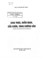 Khai thác, kiểm định, sửa chữa, tăng cường cầu