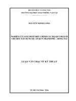 Nghiên cứu giải pháp điều chỉnh cục bộ quy hoạch chi tiết xây dựng dự án kcn thạch phú   đồng nai luận văn thạc sĩ chuyên ngành kỹ thuật cơ sở hạ tầng đô thị