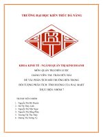 Đề tài phân tích môi trường bên trong đối tượng phân tích tình huống của wal mart