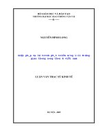 Giải pháp và lộ trình phát triển mạng lưới đường giao thông nông thôn ở việt nam,luận án thạc sĩ khoa học kinh tế