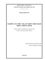 Nghiên cứu điều tra số trên thiết bị di động thông minh