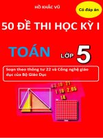 Tuyển tập 50 đề thi học kì 1 môn toán lớp 5 (có đáp án)