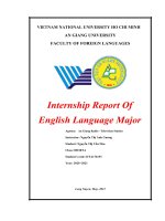 Báo cáo thực tập tốt nghiệp ngoại ngữ internship report of english language major