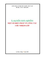 Sáng kiến kinh nghiệm tiểu học  một số biện pháp làm tốt công tác chủ nhiệm lớp 5 ở trường tiểu học