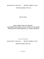 Hoàn thiện công tác đền bù giải phóng mặt bằng các dự án đầu tư xây dựng trên địa bàn thành phố đà lạt tỉnh lâm đồng
