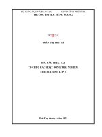 Tổ chức các hoạt động trải nghiệm cho học sinh lớp 3