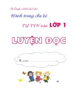 Luyện đọc hành trang cho bé vào lớp 1 năm 2022 cô oanh