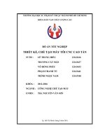 THIẾT KẾ, CHẾ TẠO MÁY TÔI CNC CAO TẦN