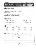Phiếu bài tập cuối tuần phát triển năng lực lớp 3