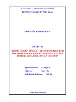 (Skkn 2023) hướng dẫn một số cách thức sử dụng phim hoạt hình trong dạy học phần lịch sử lớp 6 nhằm phát huy tính chủ động, tích cực của học sinh