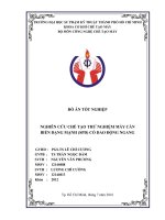 NGHIÊN CỨU CHẾ TẠO THỬ NGHIỆM MÁY CÁN BIẾN DẠNG MẠNH (SPD) CÓ DAO ĐỘNG NGANG