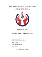 THIẾT KẾ  CHẾ TẠO MÁY TIỆN CNC MINI