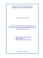 (Skkn 2023) một số giải pháp giúp học sinh giải được một số bài toán trắc nghiệm về phương trình đường thẳng trong không gian oxyz