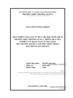 (Skkn 2023) phát triển năng lực tư duy cho học sinh lớp 10 trường thpt thường xuân 2, thông qua việc nghiên cứu dạng toán tương giao giữa đường thẳng và đường tròn trong mặt phẳng tọa độ oxy