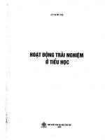 giáo trình Hoạt động trải nghiệm ở Tiểu học  TG Lê Thị Mỹ Trà