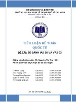 Tiểu luận kế toán quốc tế   đề tài so sánh ias 16 và vas 03
