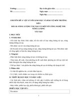 Giáo án chuyên đề  vật lí lớp 10  sách kết nối tri thức với cuộc sống bài 10 năng lượng tái tạo    , chất lượng