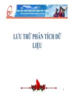 Bài Giảng Lưu Trữ Và Phân Tích Dữ Liệu ( combo full slide 6 chương )