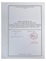 Báo cáo đề xuất cấp giấy phép môi trường của dự án Đầu tư chăn nuôi lợn nái sinh sản, lợn thịt theo hướng công nghiệp và trồng cây ăn quả kết hợp chăn nuôi thủy sản