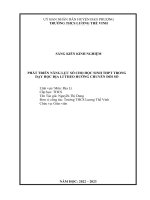 (Skkn 2023) phát triển năng lực số cho học sinh thpt trong dạy học địa lí theo hướng chuyển đổi số