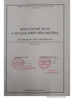 Báo cáo đề xuất cấp giấy phép môi trường dự án “Dự án sản xuất xe buýt Daewoo”