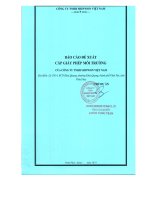 BÁO CÁO ĐỀ XUẤT CẤP GIẤY PHÉP MÔI TRƯỜNG: CÔNG TY TNHH SHINWON EBENEZER VIỆT NAM