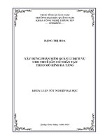 0036 xây dựng phần mềm quản lý dịch vụ cho thuê sân cỏ nhân tạo theo mô hình đa tầng đặng thị hoa luận văn đh quảng nam