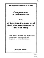 Luận Văn Một Số Giải Pháp Thu Hút Và Nâng Cao Hiệu Quả Vốn Đầu Tư Trực Tiếp Nước Ngoài Tại Các Tỉnh Duyên Hải Nam Trung Bộ.pdf