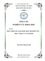 Luận Văn Phát Triển Du Lịch Sinh Thái Tỉnh Phú Yên Thực Trạng Và Giải Pháp.pdf