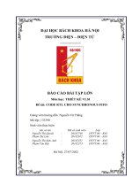 BÁO CÁO BÀI TẬP LỚN Môn học: THIẾT KẾ VLSI Đề tài: CODE RTL CHO SYNCHRONOUS FIFO