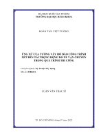 Ứng xử của tường vây hố đào công trình xét đến tải trọng động do xe vận chuyển trong quá trình thi công