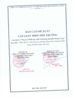 Báo cáo đề xuất cấp giấy phép môi trường dự án “Công ty TNHH sản xuất và thương mại giấy Hoàng Long”