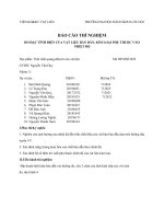 BÁO CÁO THÍ NGHIỆM TÍNH CHẤT QUANG ĐIỆN TỪ CỦA VẬT LIỆU_ Bài:  ĐO ĐẶC TÍNH ĐIỆN CỦA VẬT LIỆU BÁN DẪN, KIM LOẠI PHỤ THUỘC VÀO NHIỆT ĐỘ