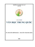 Giáo trình văn học trung quốc  phần 1 1007178
