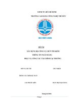 Xây dựng bộ công cụ giúp tìm kiếm thông tin ngân hàng phục vụ công tác tài chính tại trường